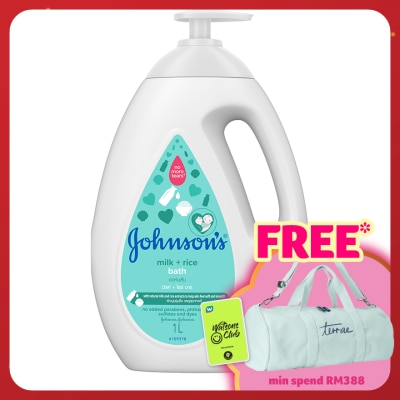 JOHNSON'S Baby Milk + Rice Bath 1000ML