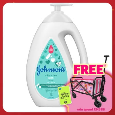 JOHNSON'S Baby Milk + Rice Bath 1000ML
