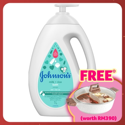 JOHNSON'S Baby Milk + Rice Bath 1000ML