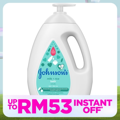 JOHNSON'S Baby Milk + Rice Bath 1000ML