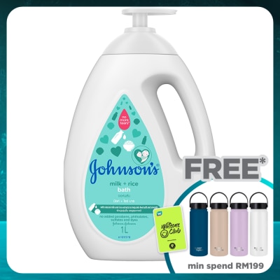 JOHNSON'S Baby Milk + Rice Bath 1000ML