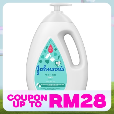 JOHNSON'S Baby Milk + Rice Bath 1000ML