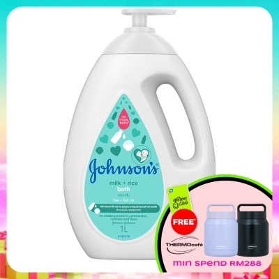 JOHNSON'S - Baby Milk + Rice Bath 1000ML