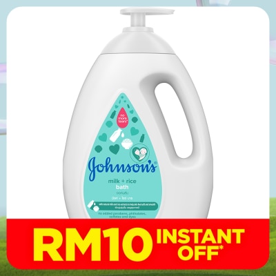 JOHNSON'S Baby Milk + Rice Bath 1000ML