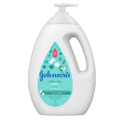 JOHNSON'S Baby Milk + Rice Bath 1000ML