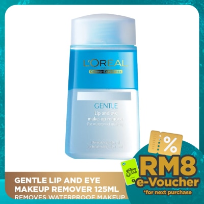 L'OREAL PARIS MAKEUP Gentle Lip And Eye Makeup Remover 125ml