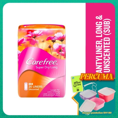 CAREFREE - Super Dry Long Unscented 20's