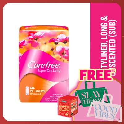 CAREFREE Super Dry Long Unscented 20's