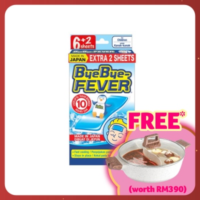 BYE BYE FEVER Children 6's + 2's - Cooling Gel Sheet