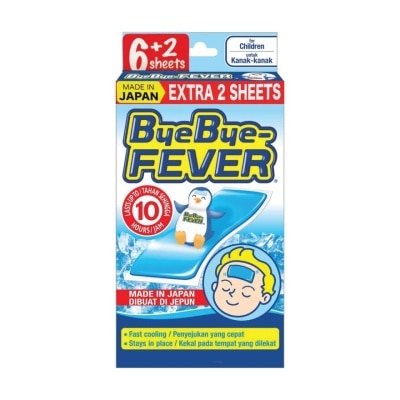 BYE BYE FEVER CHILDREN 6'S + 2'S (COOLING GEL SHEET)