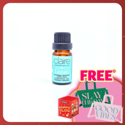 CLAIRE ORGANICS Lemon Essential Oil 10ml
