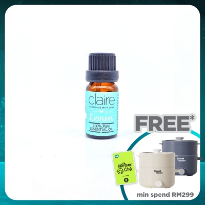 CLAIRE ORGANICS Lemon Essential Oil 10ml