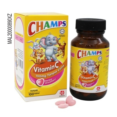 CHAMPS Vitamin C Sugar Free 100mg 100's