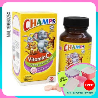 CHAMPS Vitamin C With Lysine 100's