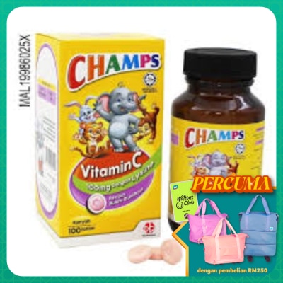 CHAMPS - Vitamin C With Lysine 100's