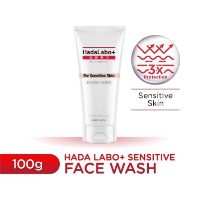 HADA LABO PLUS + Plus for Sensitive Skin Hydra Creamy Wash 100g