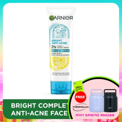 GARNIER - Bright Complete Anti-Acne Cleansing Foam 100ml