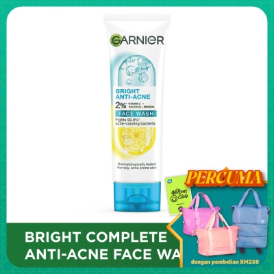 GARNIER - Bright Complete Anti-Acne Cleansing Foam 100ml