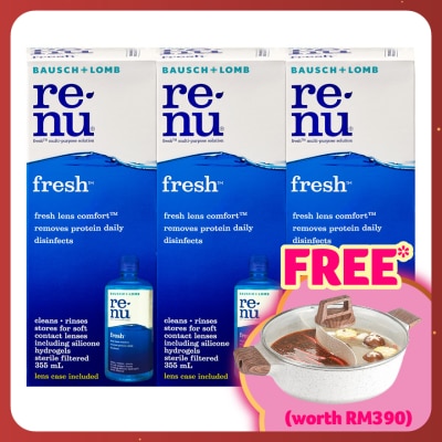 BAUSCH & LOMB Renu Fresh Multi Purpose Solution 3x 355ml