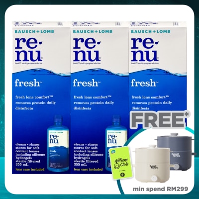 BAUSCH & LOMB Renu Fresh Multi Purpose Solution 3x 355ml
