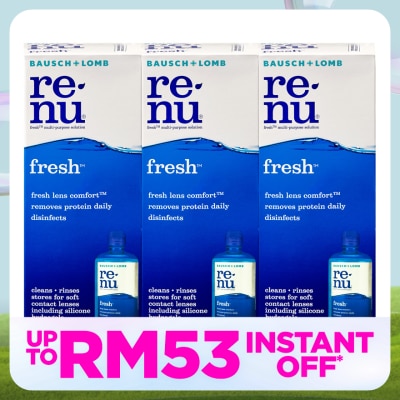 BAUSCH & LOMB Renu Fresh Multi Purpose Solution 3x 355ml
