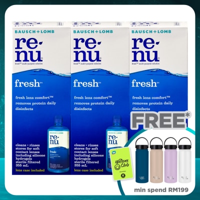 BAUSCH & LOMB Renu Fresh Multi Purpose Solution 3x 355ml