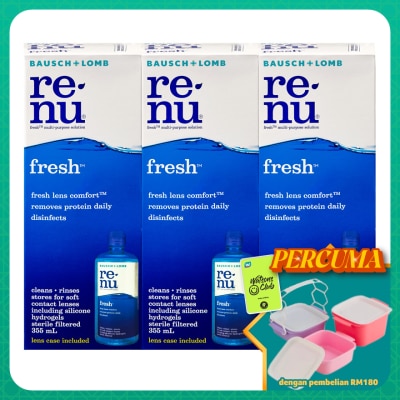 BAUSCH & LOMB - Renu Fresh Multi Purpose Solution 3x 355ml