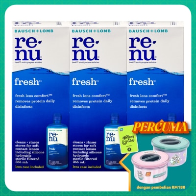 BAUSCH & LOMB Renu Fresh Multi Purpose Solution 3x 355ml