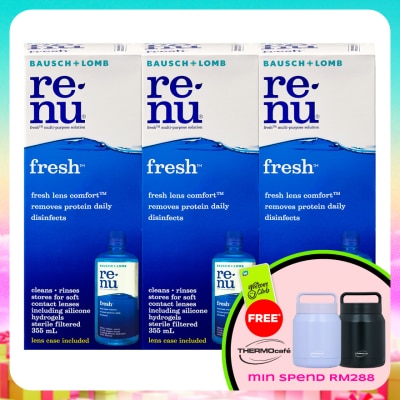 BAUSCH & LOMB - Renu Fresh Multi Purpose Solution 3x 355ml