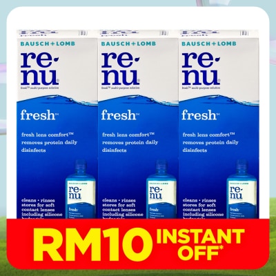 BAUSCH & LOMB Renu Fresh Multi Purpose Solution 3x 355ml