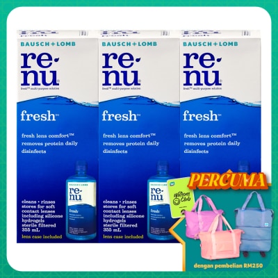 BAUSCH & LOMB Renu Fresh Multi Purpose Solution 3x 355ml