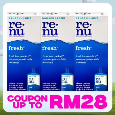 BAUSCH & LOMB Renu Fresh Multi Purpose Solution 3x 355ml