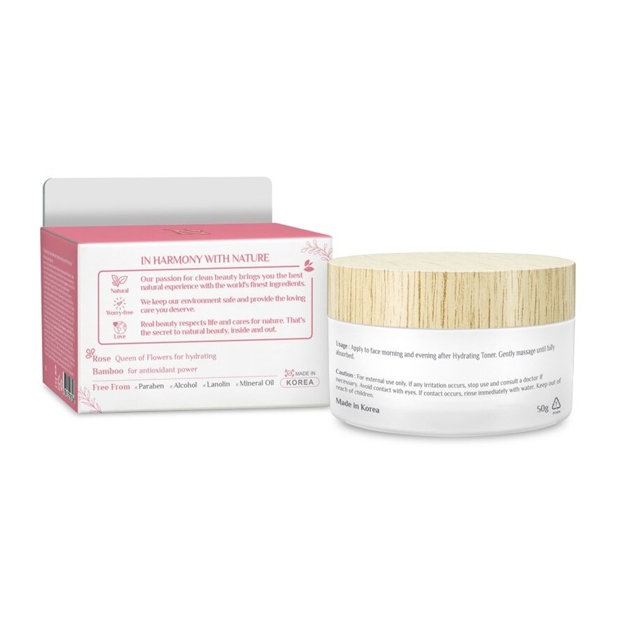 Rose & Bamboo Hydrating Gel Cream 50g