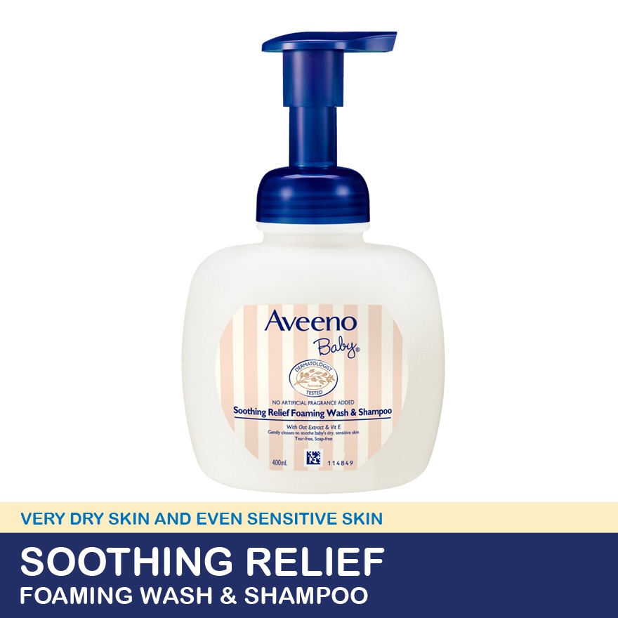 Aveeno Baby Soothing Relief Wash & Shampoo 400ml image