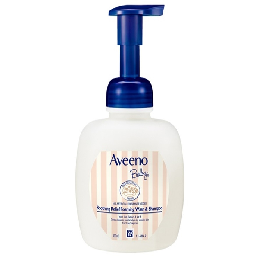 Aveeno Baby Soothing Relief Wash & Shampoo 400ml image