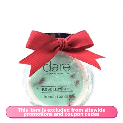 CLAIRE ORGANICS Rosehips Salt Scrub 200g