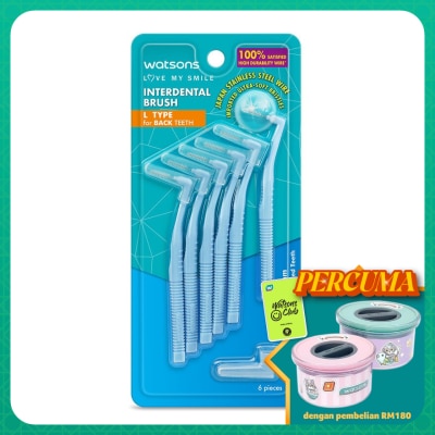 WATSONS L Type Interdental Brushes 6's