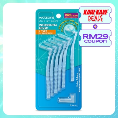 WATSONS L Type Interdental Brushes 6's