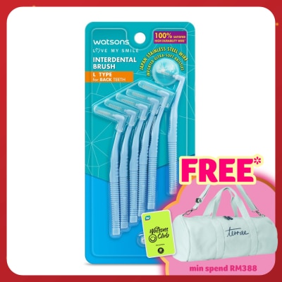 WATSONS L Type Interdental Brushes 6's