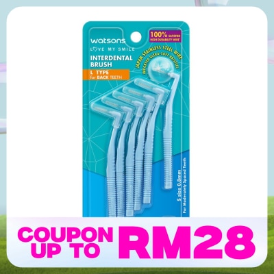 WATSONS L Type Interdental Brushes 6's