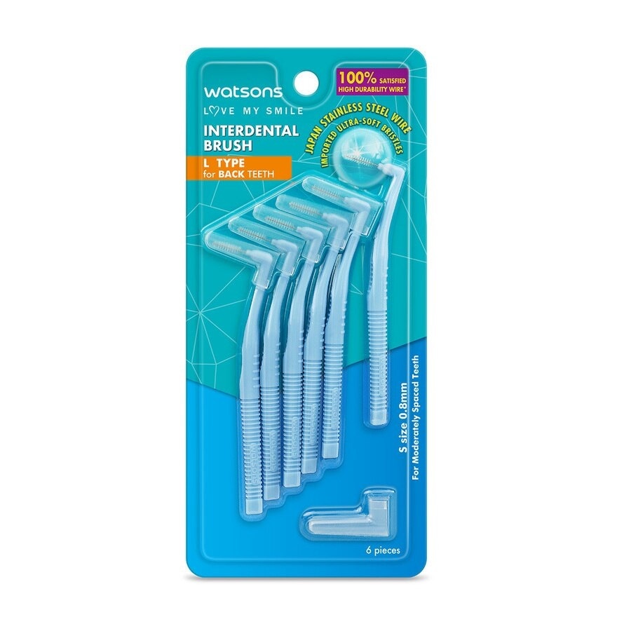 L Type Interdental Brushes 6's