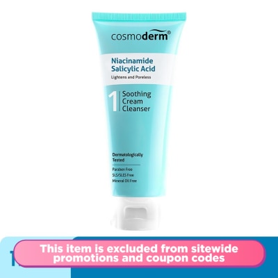 COSMODERM Niacinamide Salicylic Acid Soothing Cream Cleanser 125ml