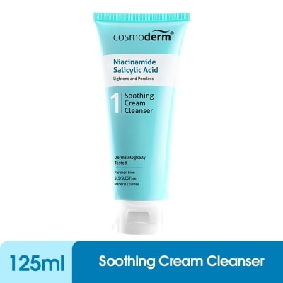 COSMODERM Niacinamide Salicylic Acid Soothing Cream Cleanser 125ml