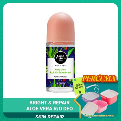 GOOD VIRTUES CO - Aloe Vera Roll On Deodorant Skin Repair 55ml