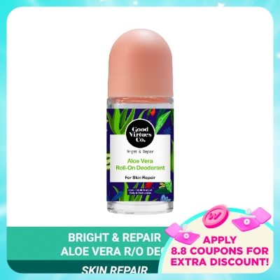 GOOD VIRTUES CO - Aloe Vera Roll On Deodorant Skin Repair 55ml
