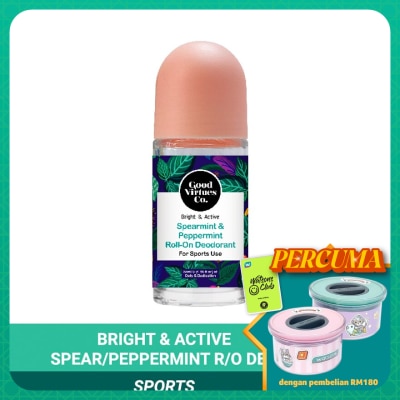 GOOD VIRTUES CO Spearmint & Peppermint Roll On Deodorant 55ml