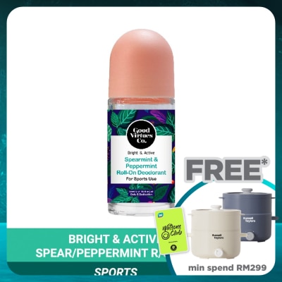 GOOD VIRTUES CO Spearmint & Peppermint Roll On Deodorant 55ml