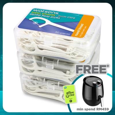 WATSONS Round Thread Dental Flossers 50's x 3