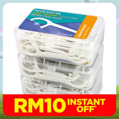 WATSONS Round Thread Dental Flossers 50's x 3