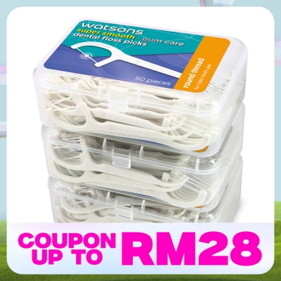WATSONS Round Thread Dental Flossers 50's x 3